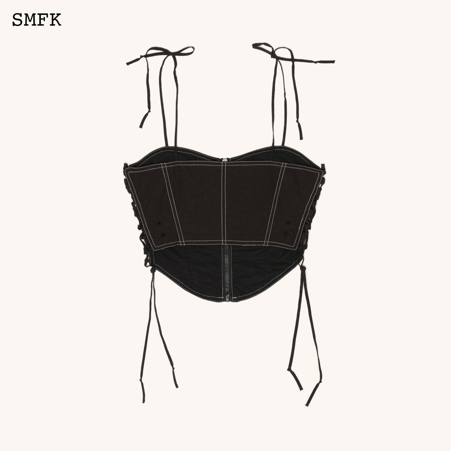 SMFK WildWorld Black Stray Paratrooper Corset Tube Top