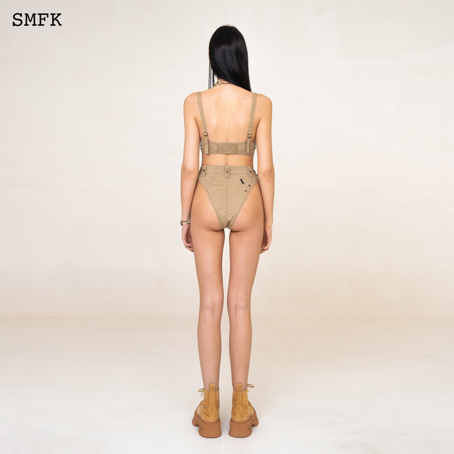 SMFK WildWorld Stray Workwear Style Bikini Wheat