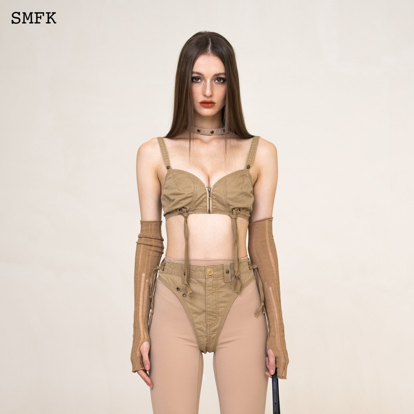 SMFK WildWorld Stray Workwear Style Bikini Wheat