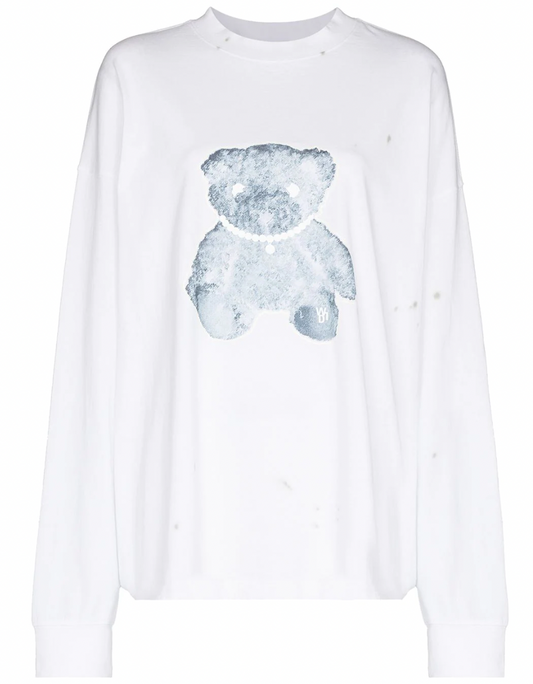 WE11DONE Teddy Bear cotton sweatshirt - Fixxshop