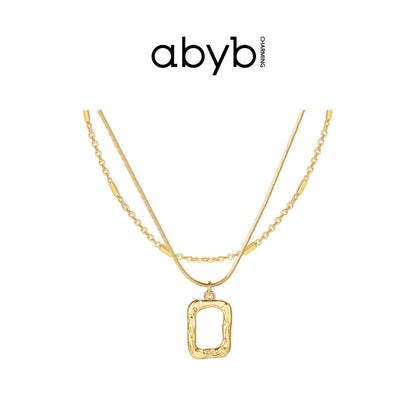 Abyb Charming Frame of Art Necklace - Fixxshop