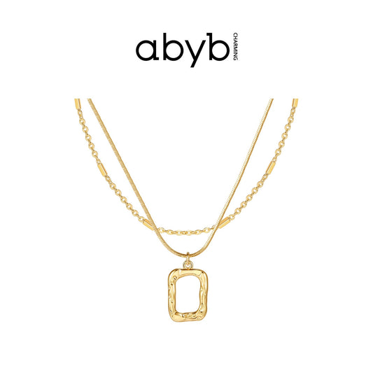 Abyb Charming Frame of Art Necklace - Fixxshop