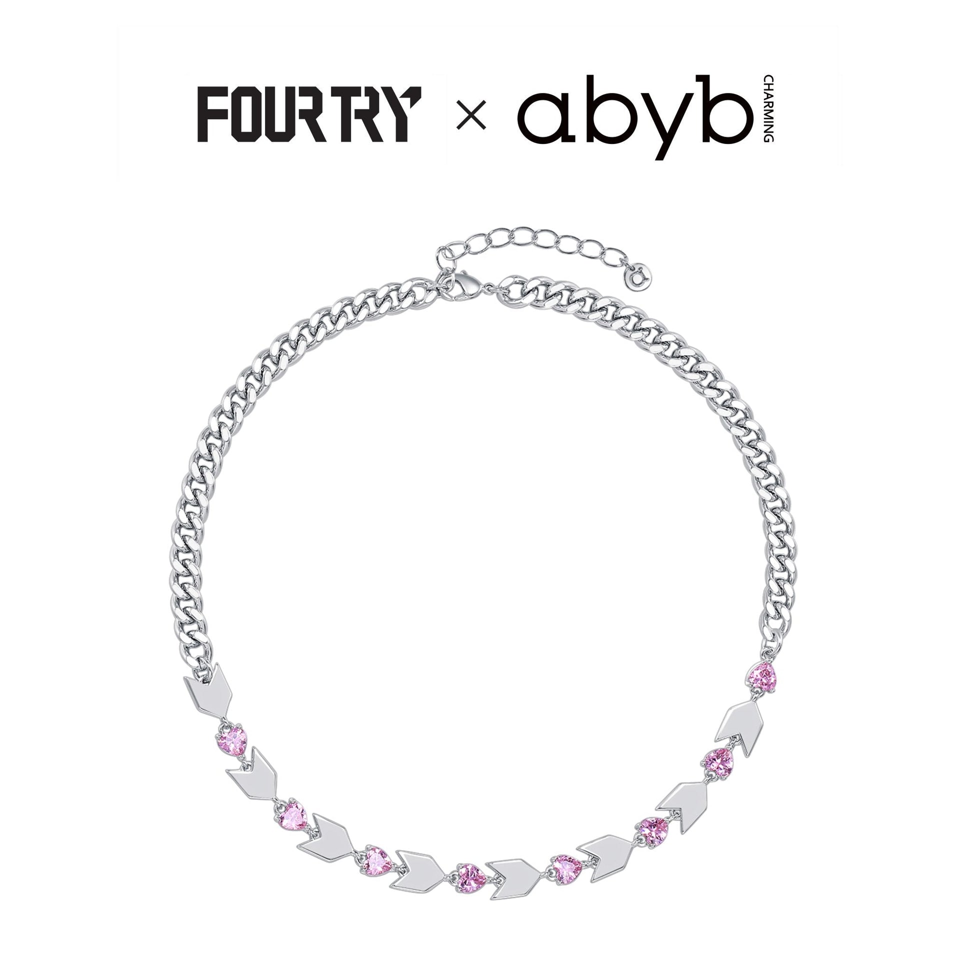 Abyb Charming Heart Clear Choker - Fixxshop