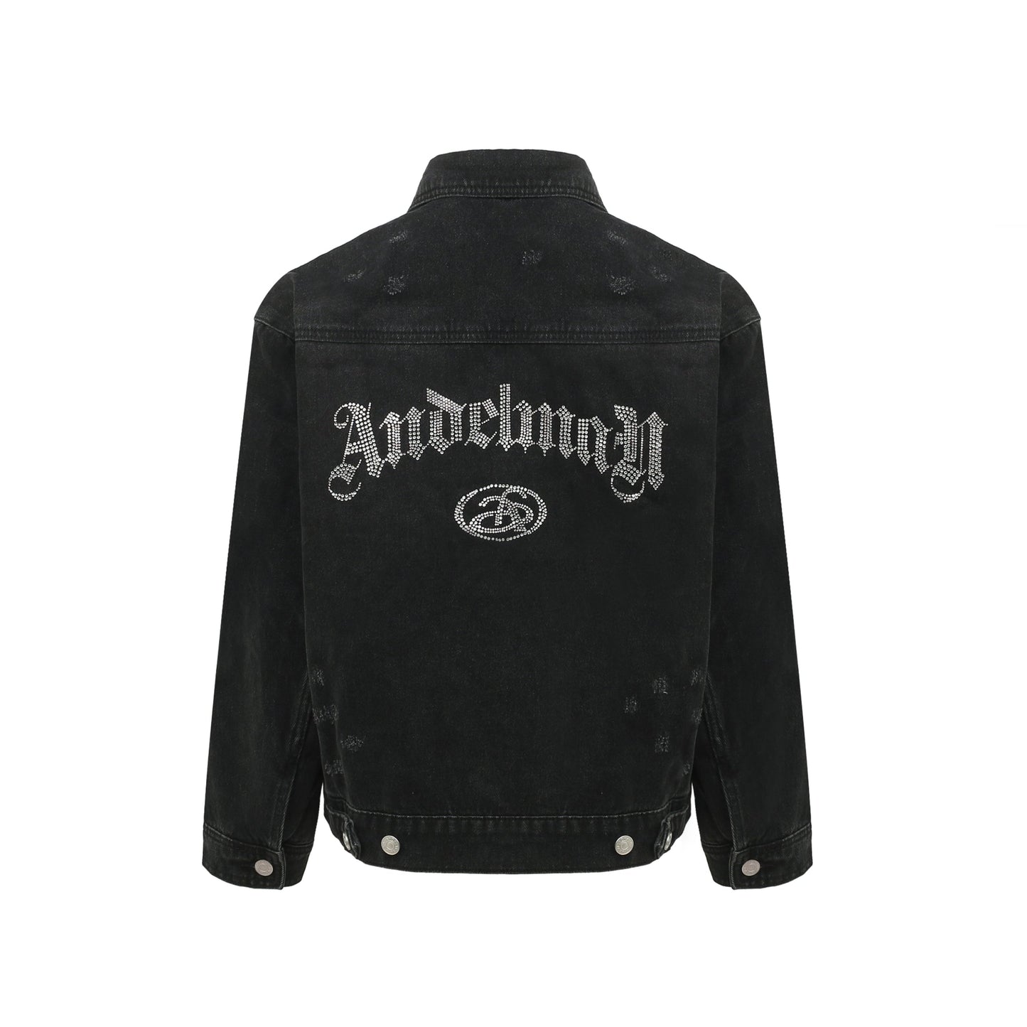 Ann Andelman Black Denim Diamante Embellished Jacket