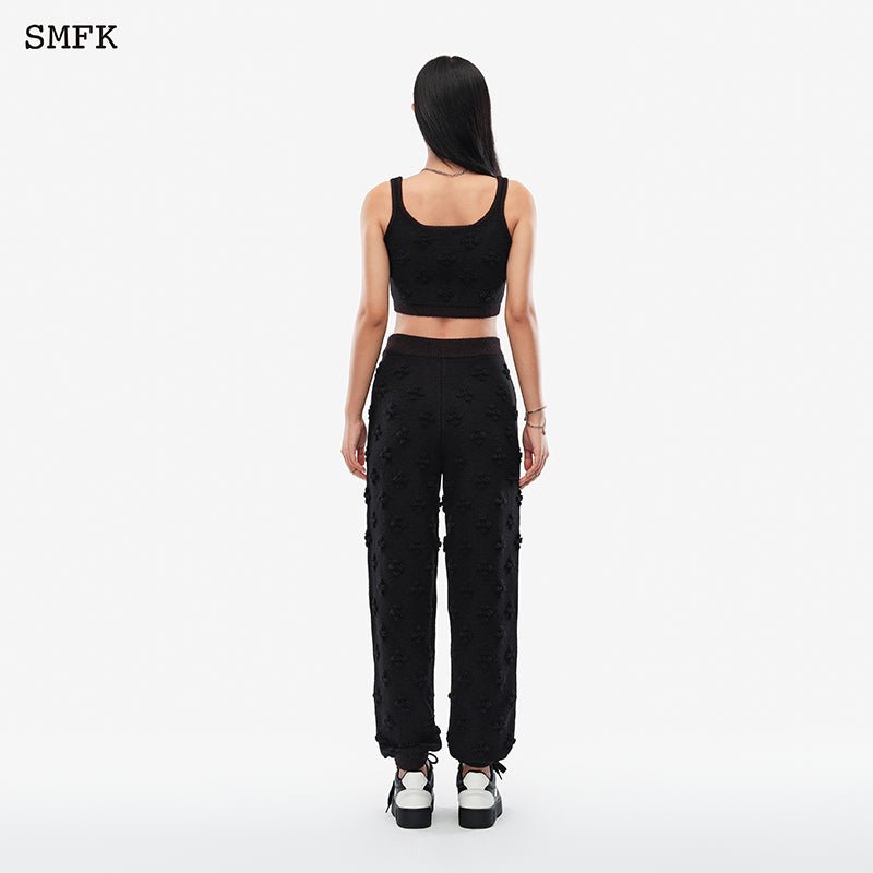 SMFK Black Garden Wool Knitted Sports Set - Fixxshop