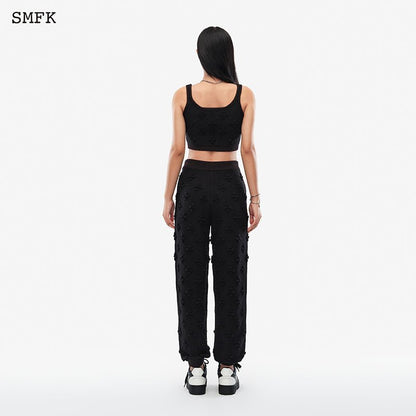 SMFK Black Garden Wool Knitted Sports Set - Fixxshop