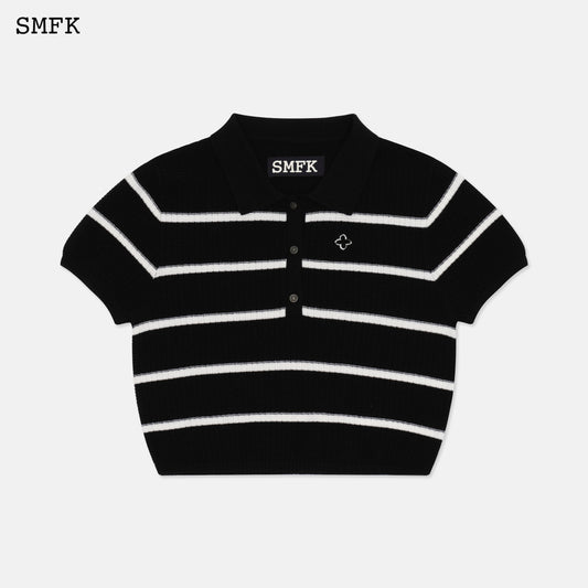 SMFK Campus Black Stripe Polo