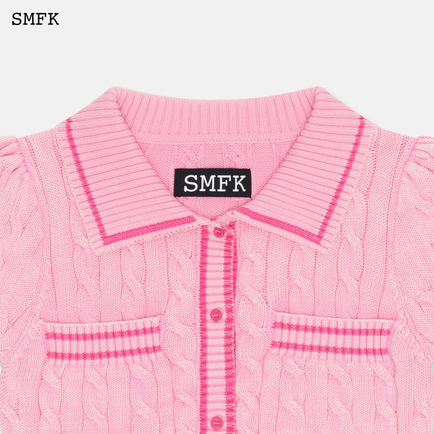 SMFK Campus Pink Checkered Polo