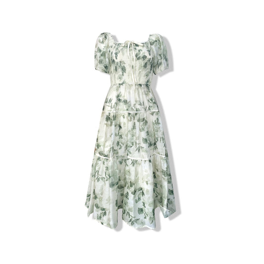 Aimme Sparrow Chiffon Floral Dress