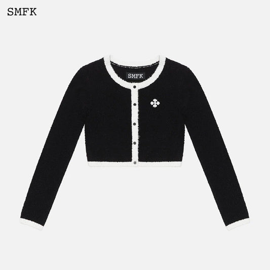 SMFK College Classical Knitted Short Cardigan