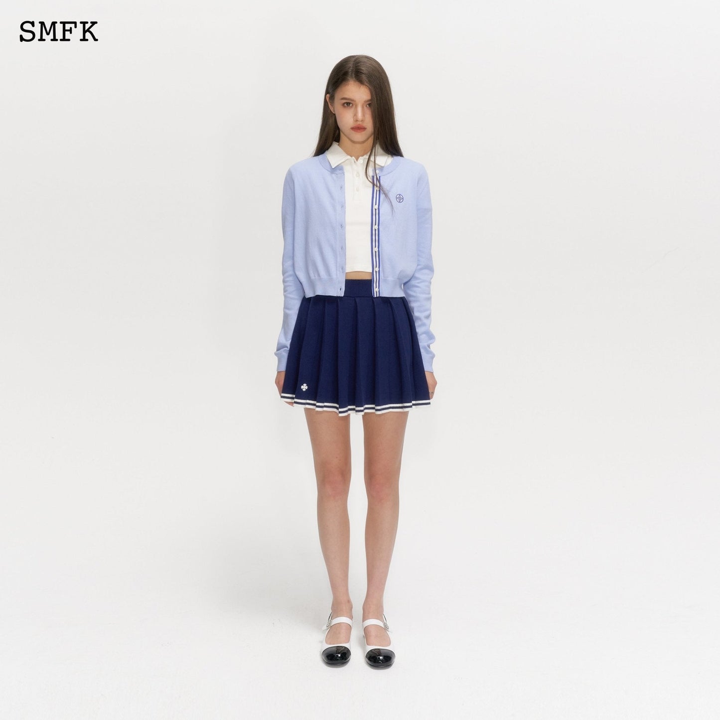 SMFK Compass Academy Blue Knitted Cardigan