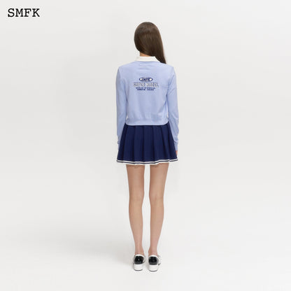 SMFK Compass Academy Blue Knitted Cardigan