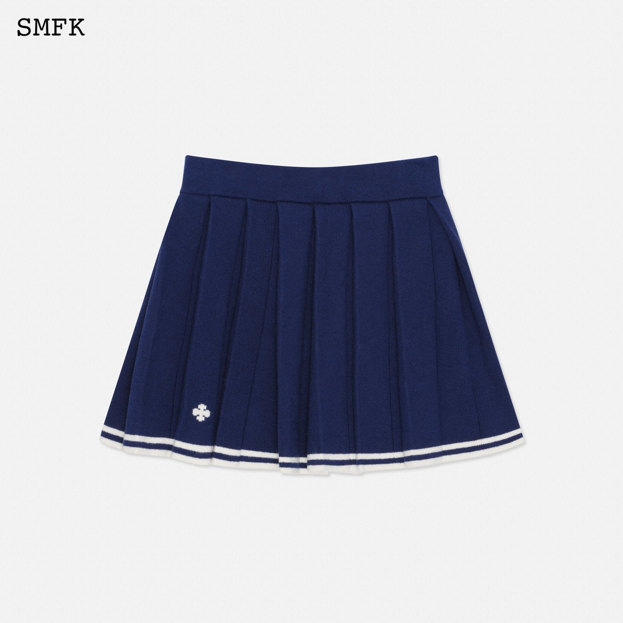 レディースSMFK COMPASS ACADEMY BLACK PLEATED SKIRT - ミニスカート