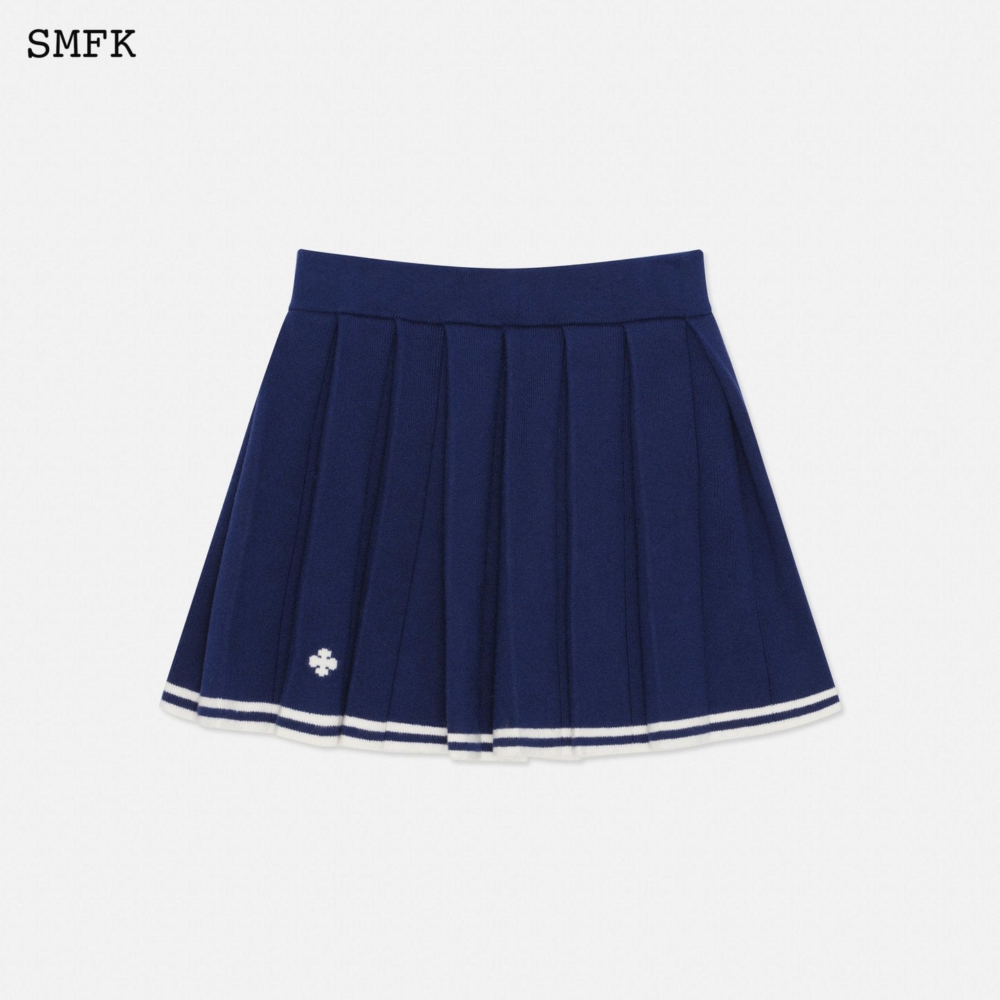 SMFK Compass Academy Navy Cashmere Pleated Skirt