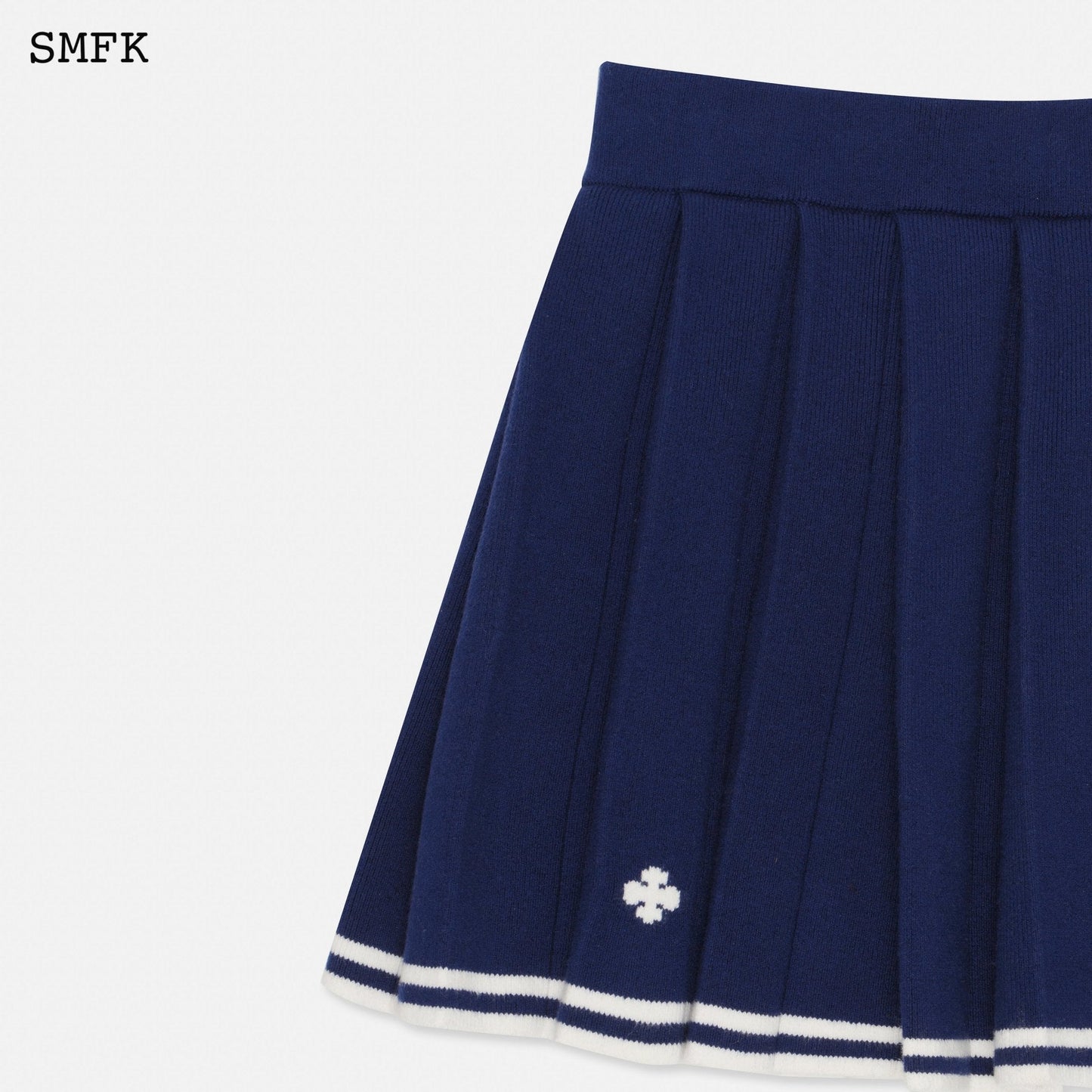 SMFK Compass Academy Navy Cashmere Pleated Skirt