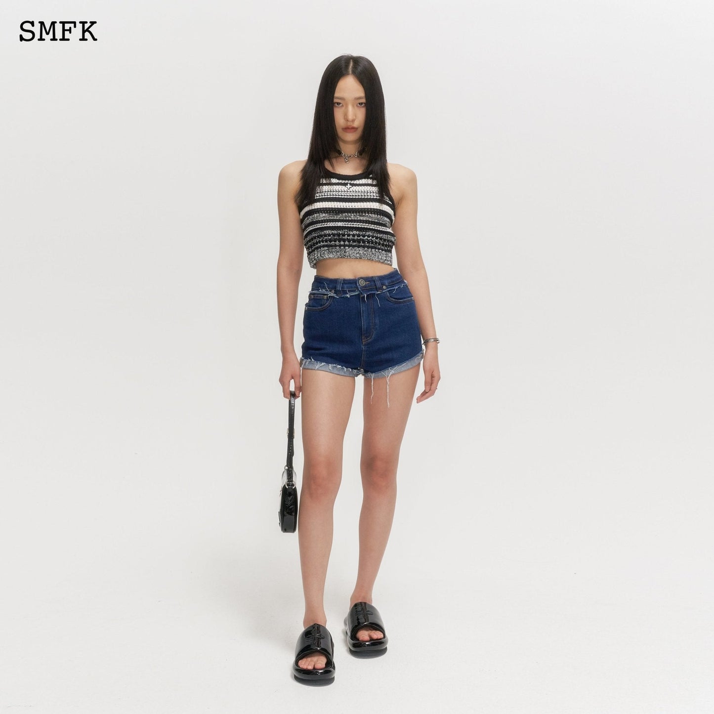 SMFK Compass Academy Navy Short Jeans