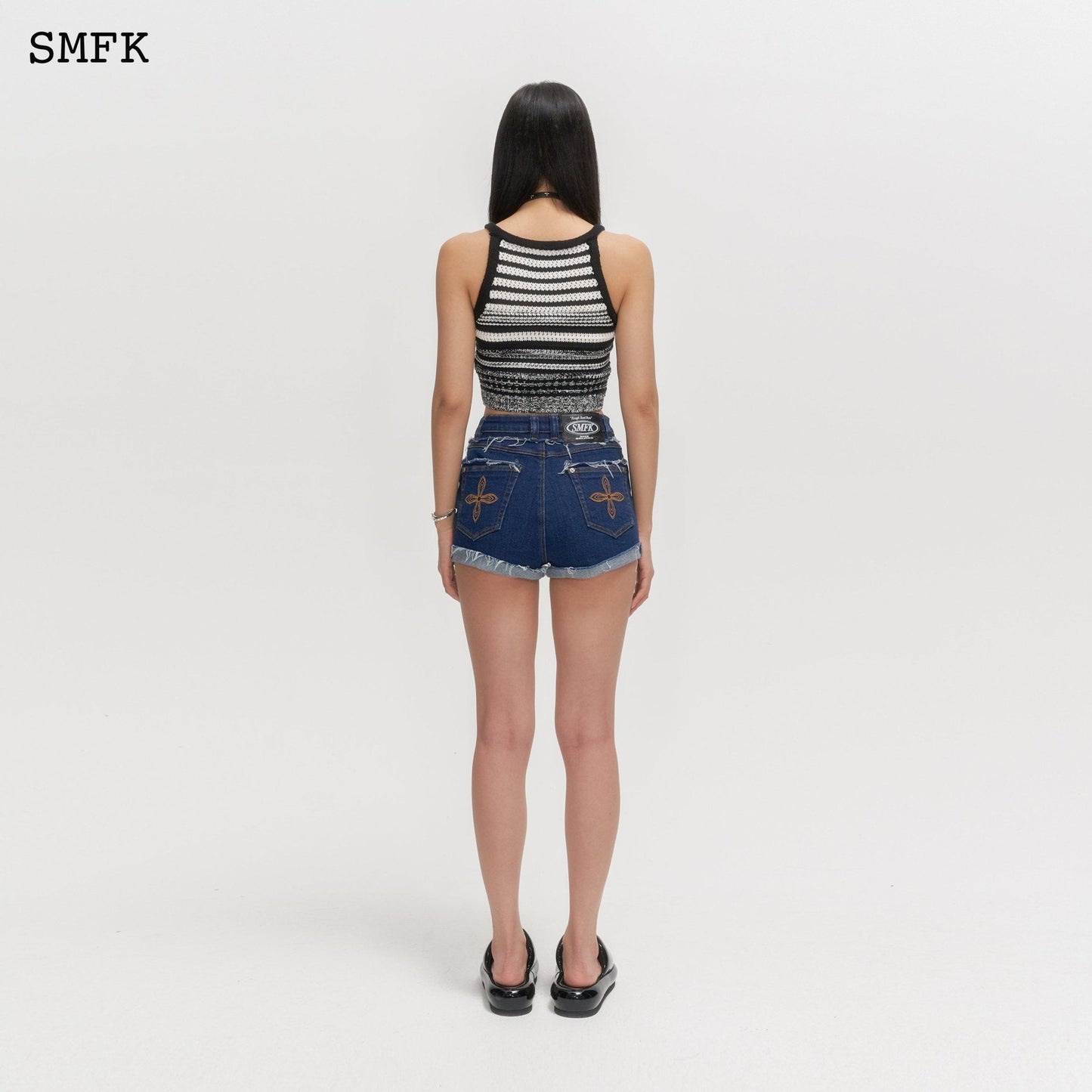 SMFK Compass Academy Navy Short Jeans