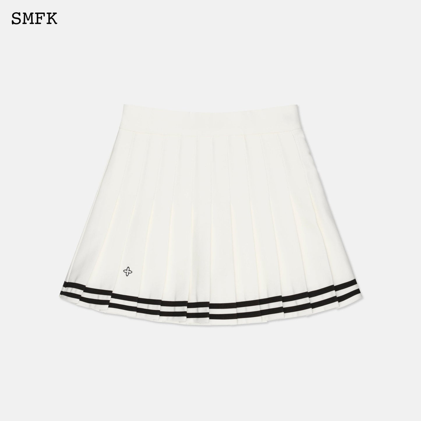 SMFK Compass Academy White Pleated Skirt