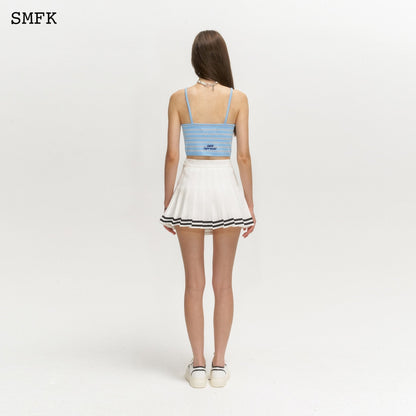 SMFK Compass Academy White Pleated Skirt