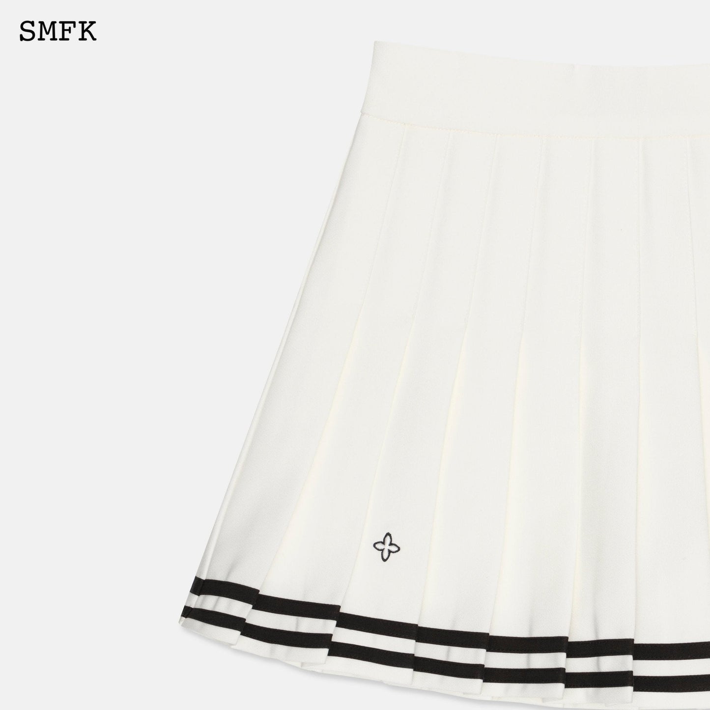 SMFK Compass Academy White Pleated Skirt