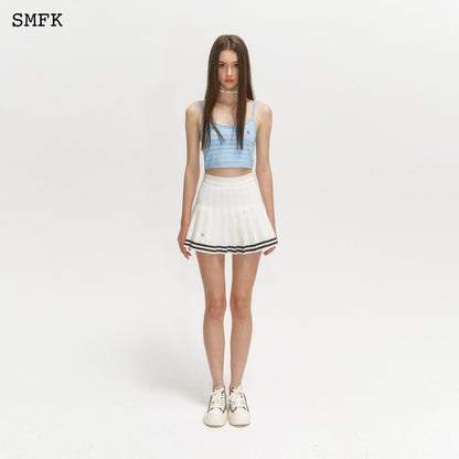 SMFK Compass Academy White Pleated Skirt