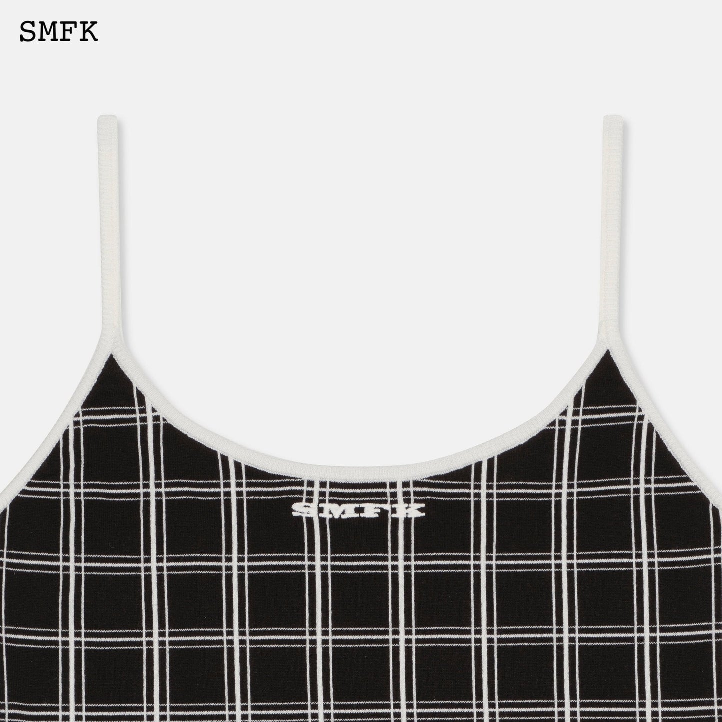 SMFK Compass Black Checkered Knitted Vest