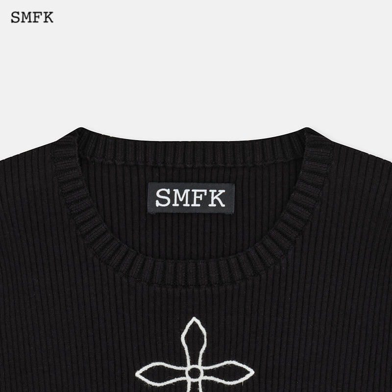 SMFK Compass Black Night Classic Cashmere Short Tee Black - Fixxshop