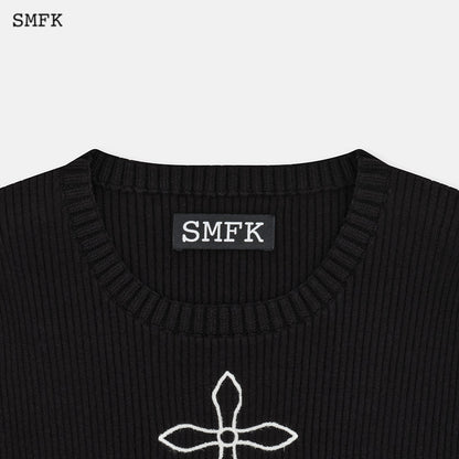 SMFK Compass Black Night Classic Cashmere Short Tee Black - Fixxshop