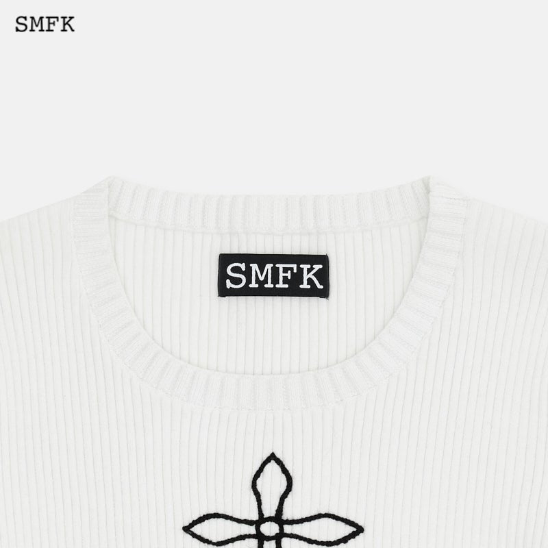 SMFK Compass Black Night Classic Cashmere Short Tee White - Fixxshop