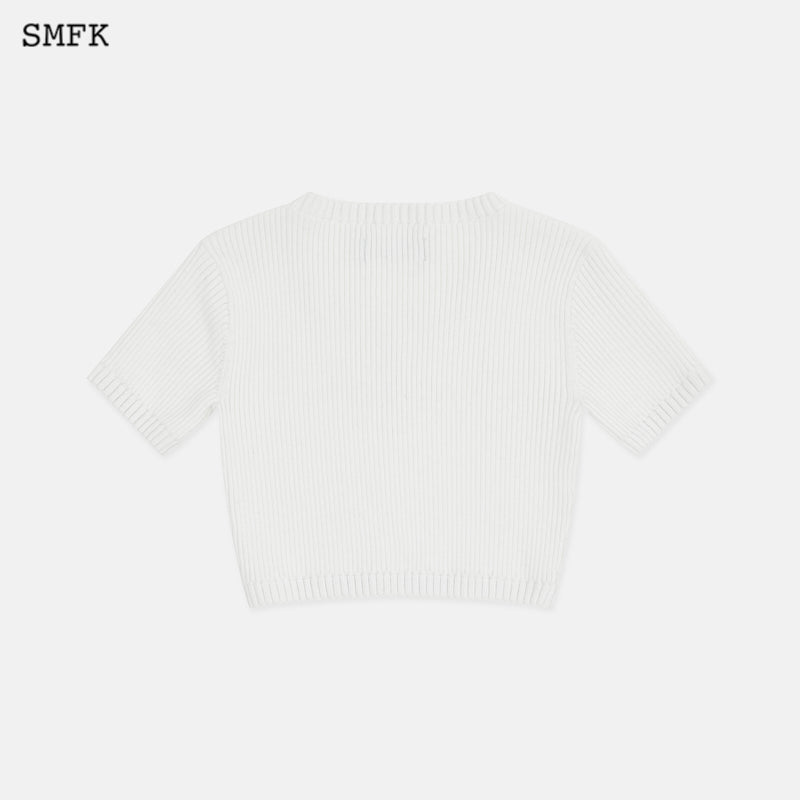 SMFK Compass Black Night Classic Cashmere Short Tee White - Fixxshop