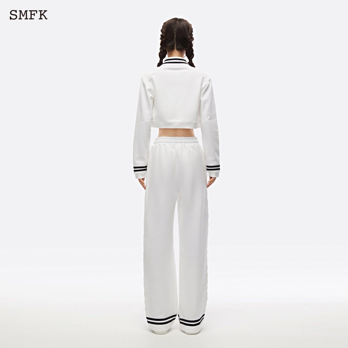 SMFK Compass Black Night Flower Retro Campus Set Sky White - Fixxshop