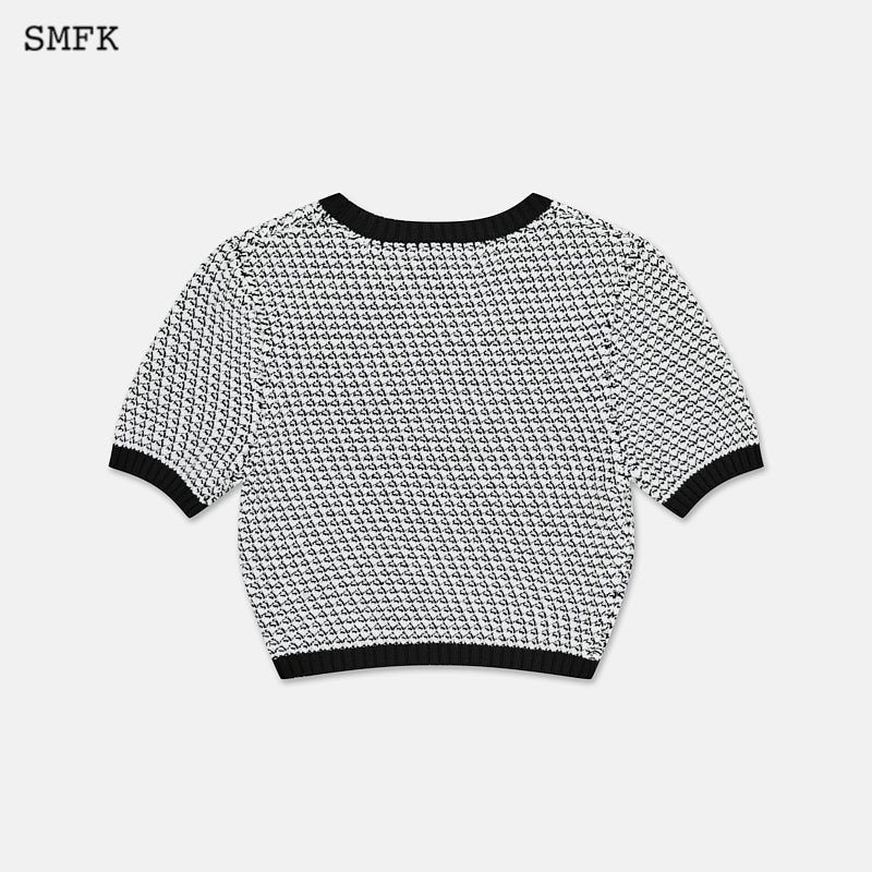 SMFK Compass Camouflage Chainmail Knit Short Tee - Fixxshop