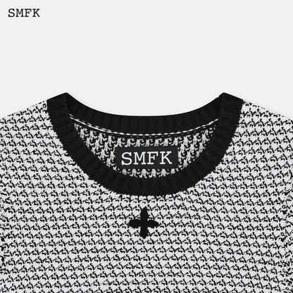 SMFK Compass Camouflage Chainmail Knit Short Tee - Fixxshop