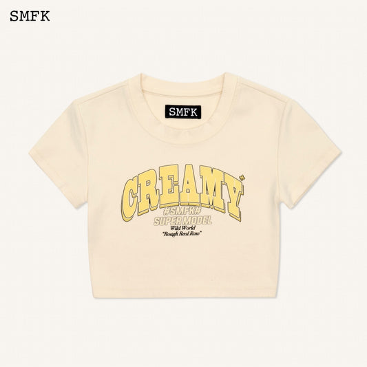 SMFK Compass Campus Dance Club Cream Short Tee