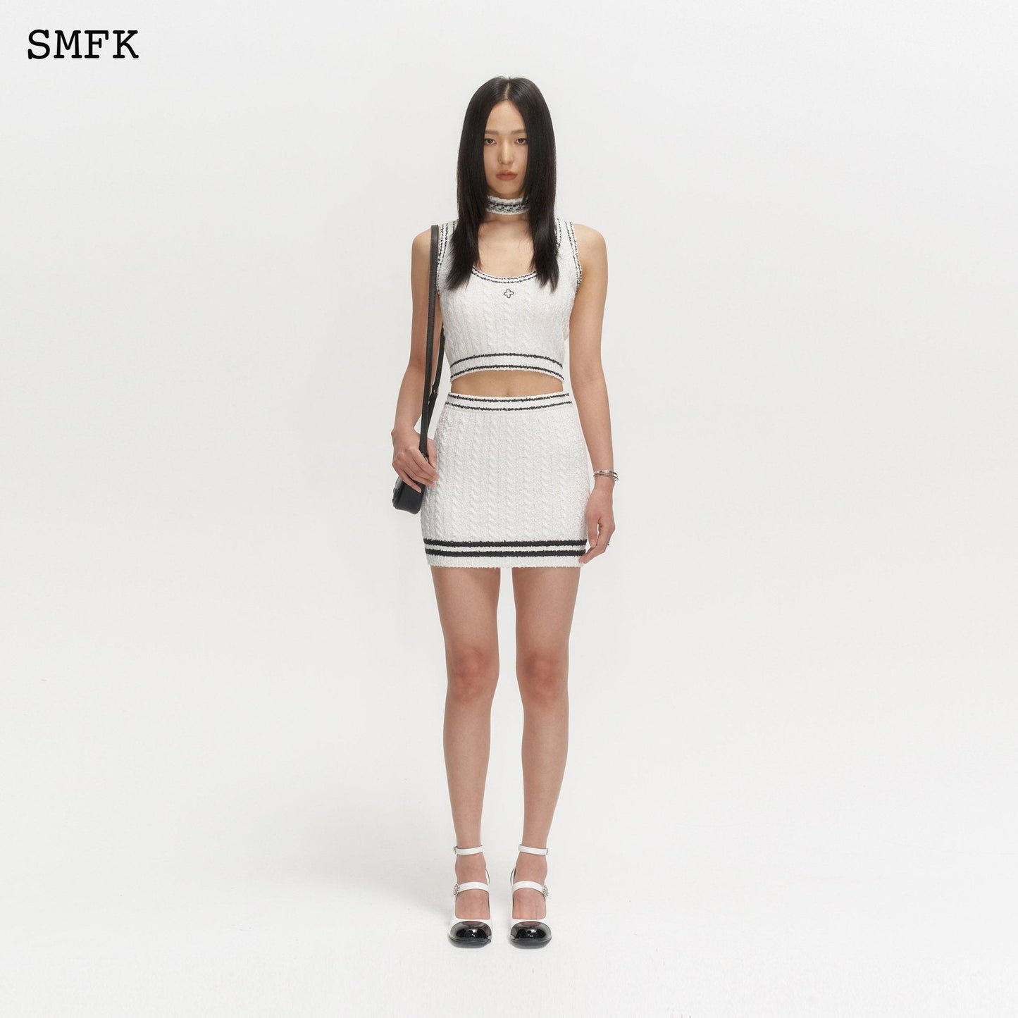 SMFK Compass Classical White Knitted Set