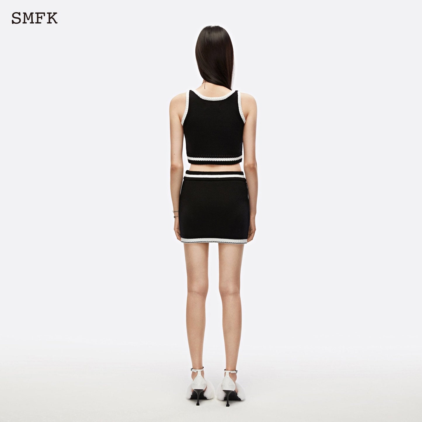 SMFK Compass Cross Cashmere Classic Knit Set Midnight Black - Fixxshop