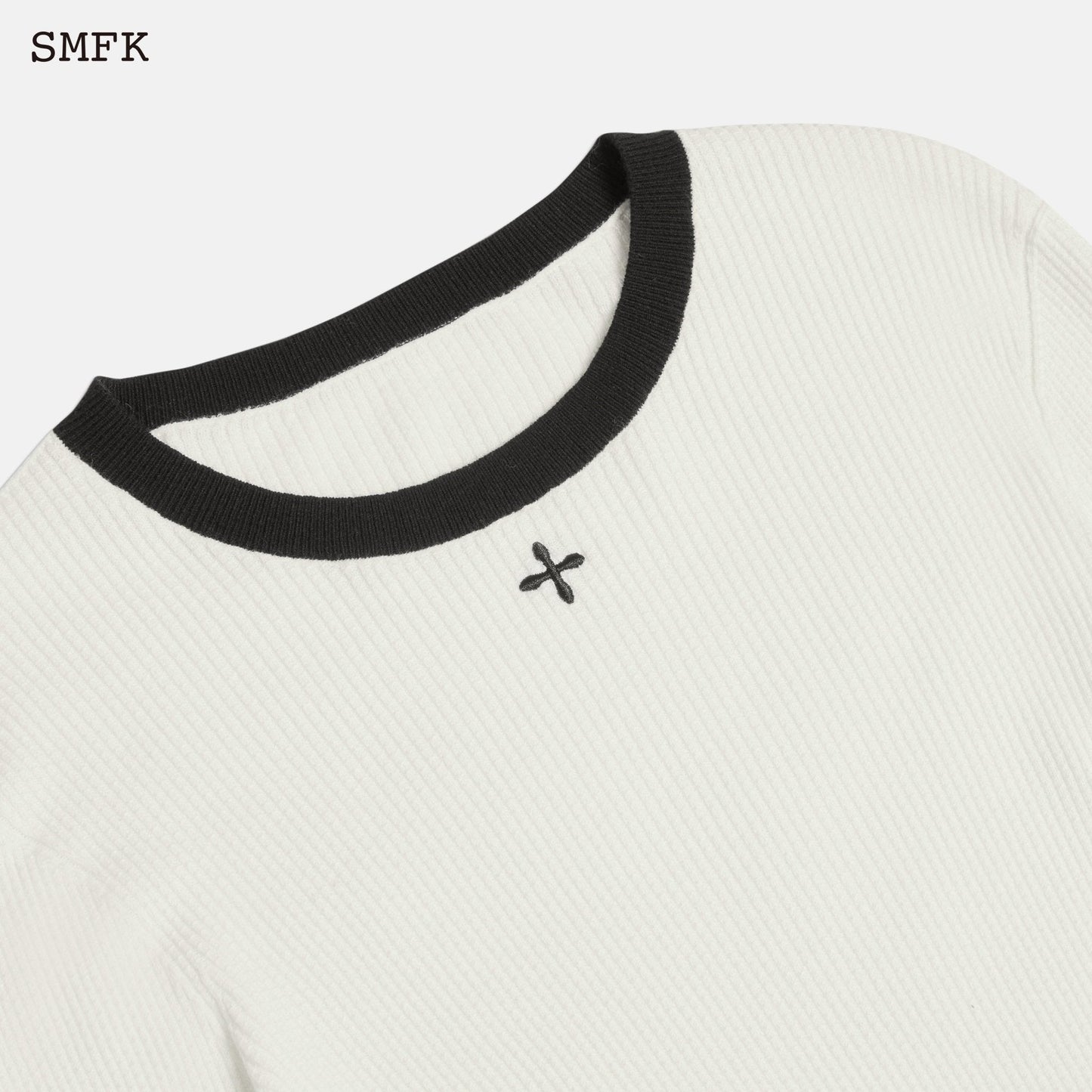 SMFK Compass Cross Classic Wool Knit Sky White - Fixxshop