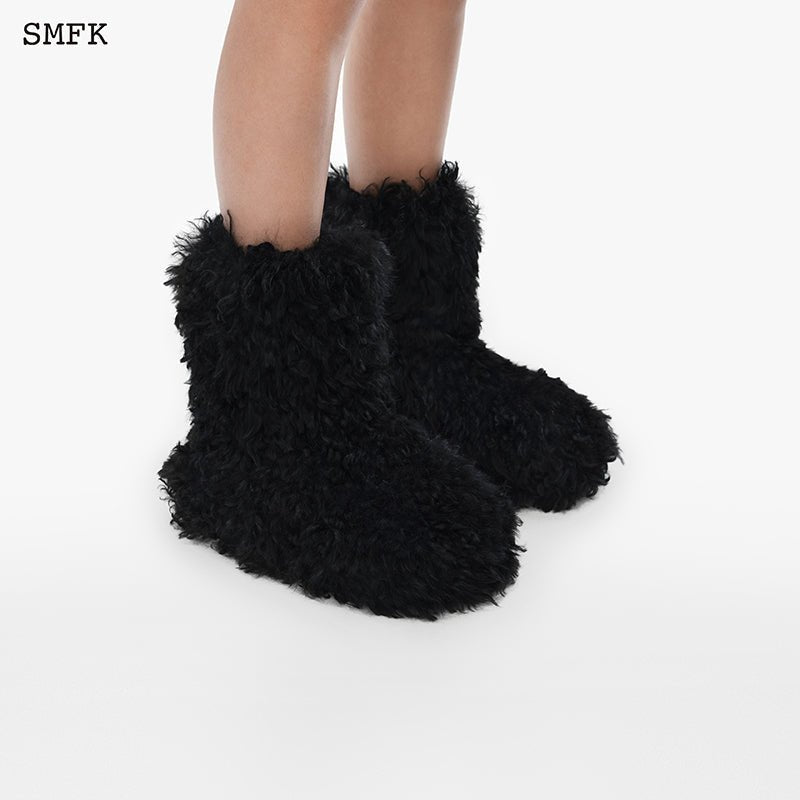 SMFK Compass Furry Snowman Tall Boots - Fixxshop