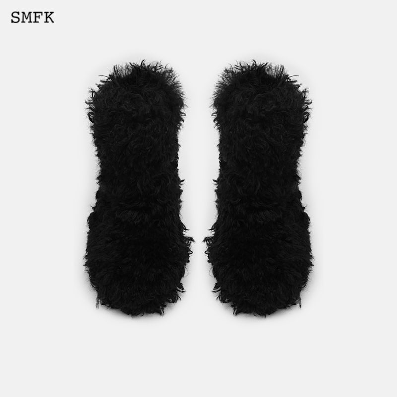 SMFK Compass Furry Snowman Tall Boots - Fixxshop