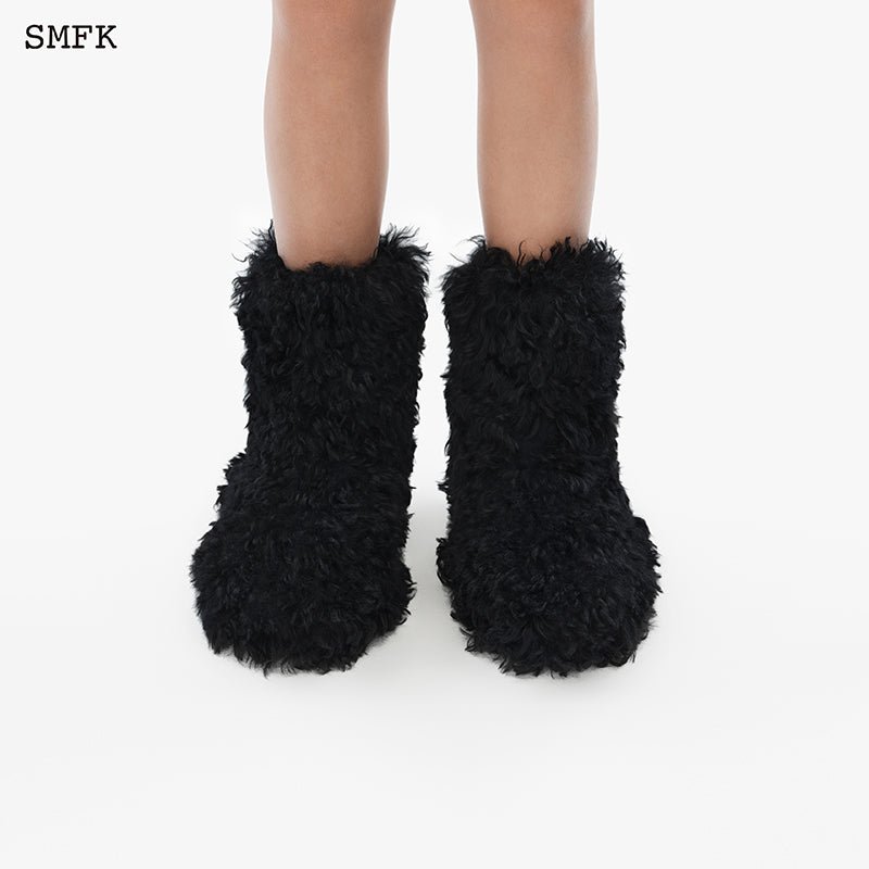 SMFK Compass Furry Snowman Tall Boots - Fixxshop