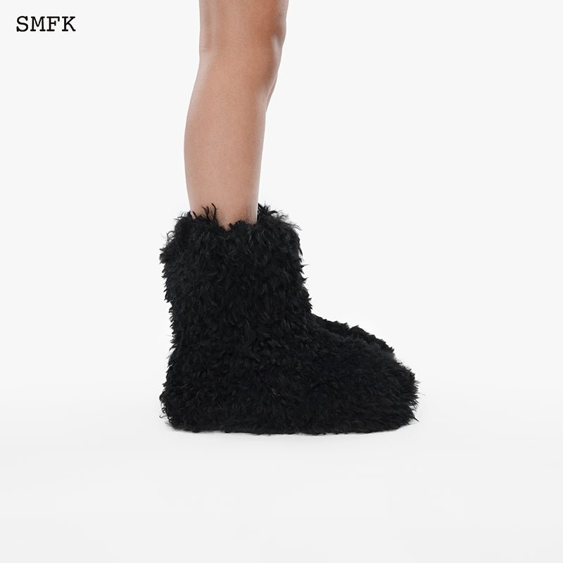 SMFK Compass Furry Snowman Tall Boots - Fixxshop