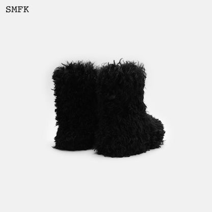 SMFK Compass Furry Snowman Tall Boots - Fixxshop