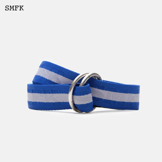 SMFK Compass Klein Blue Striped Buckle Belt