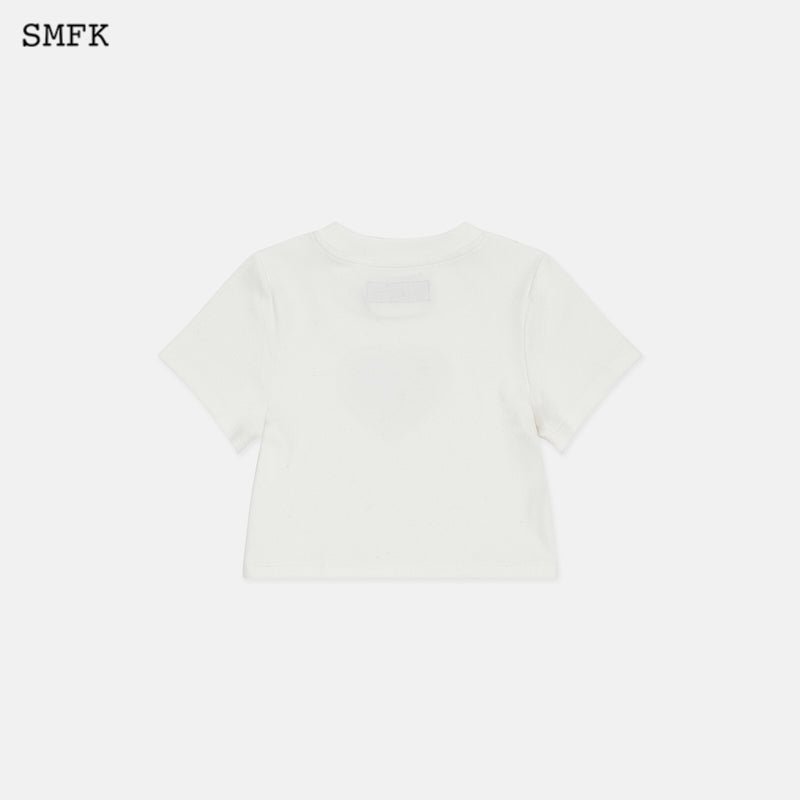 SMFK Compass Love Sculpture Short Body Tee White - Fixxshop