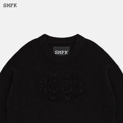 SMFK Compass Maze Knit Sweatshirt - Fixxshop