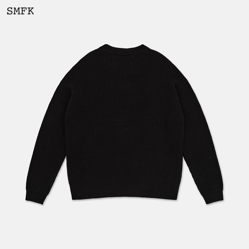 SMFK Compass Maze Knit Sweatshirt - Fixxshop