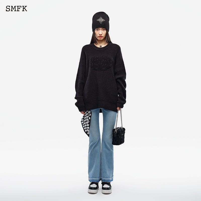 SMFK Compass Maze Knit Sweatshirt - Fixxshop