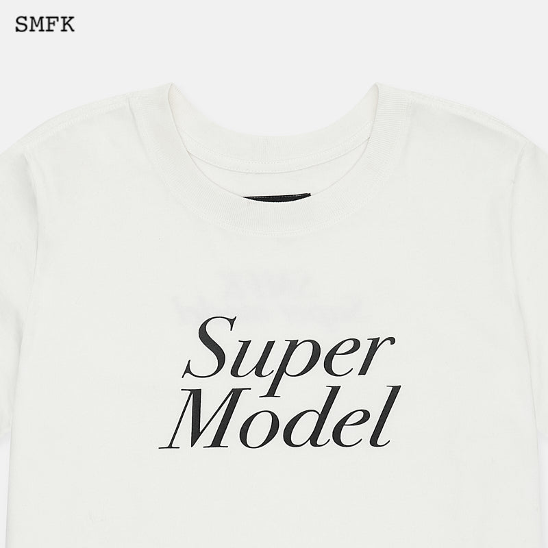 SMFK Compass Super Model Slim Tee White - Fixxshop