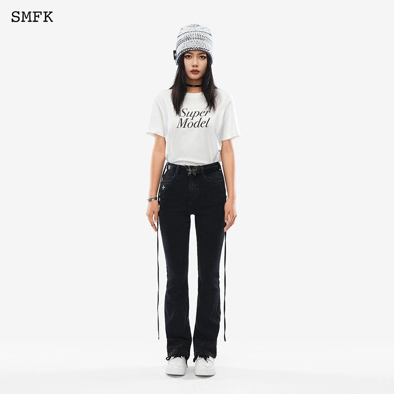 SMFK Compass Super Model Slim Tee White - Fixxshop