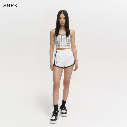 SMFK Compass White Checkered Knitted Vest